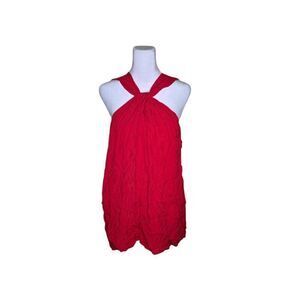 Chelsea 28 Halter Neck Sleeveless Flowy Summer Top Womens Size XXL Red